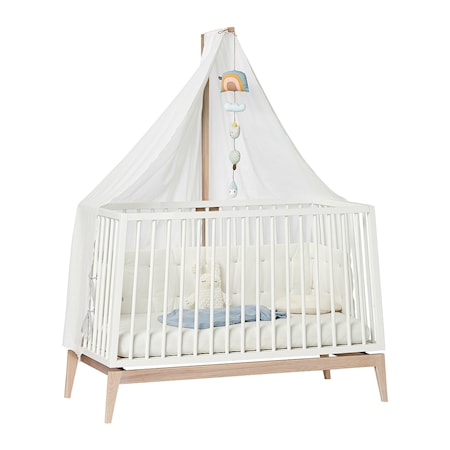 Himmel til Linea og Luna barneseng Hvit