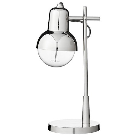 Bordlampe Carmela H41cm Sølv
