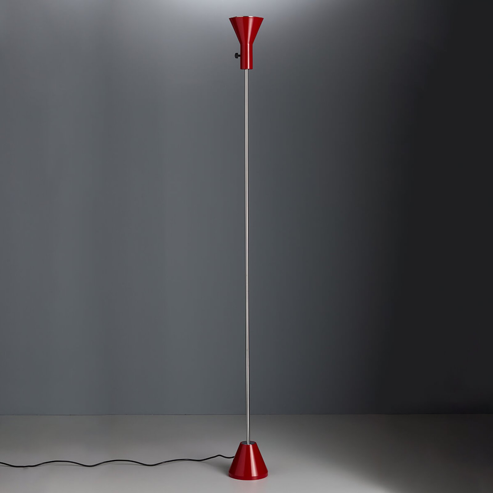 Gru dimbar rød LED gulvlampe