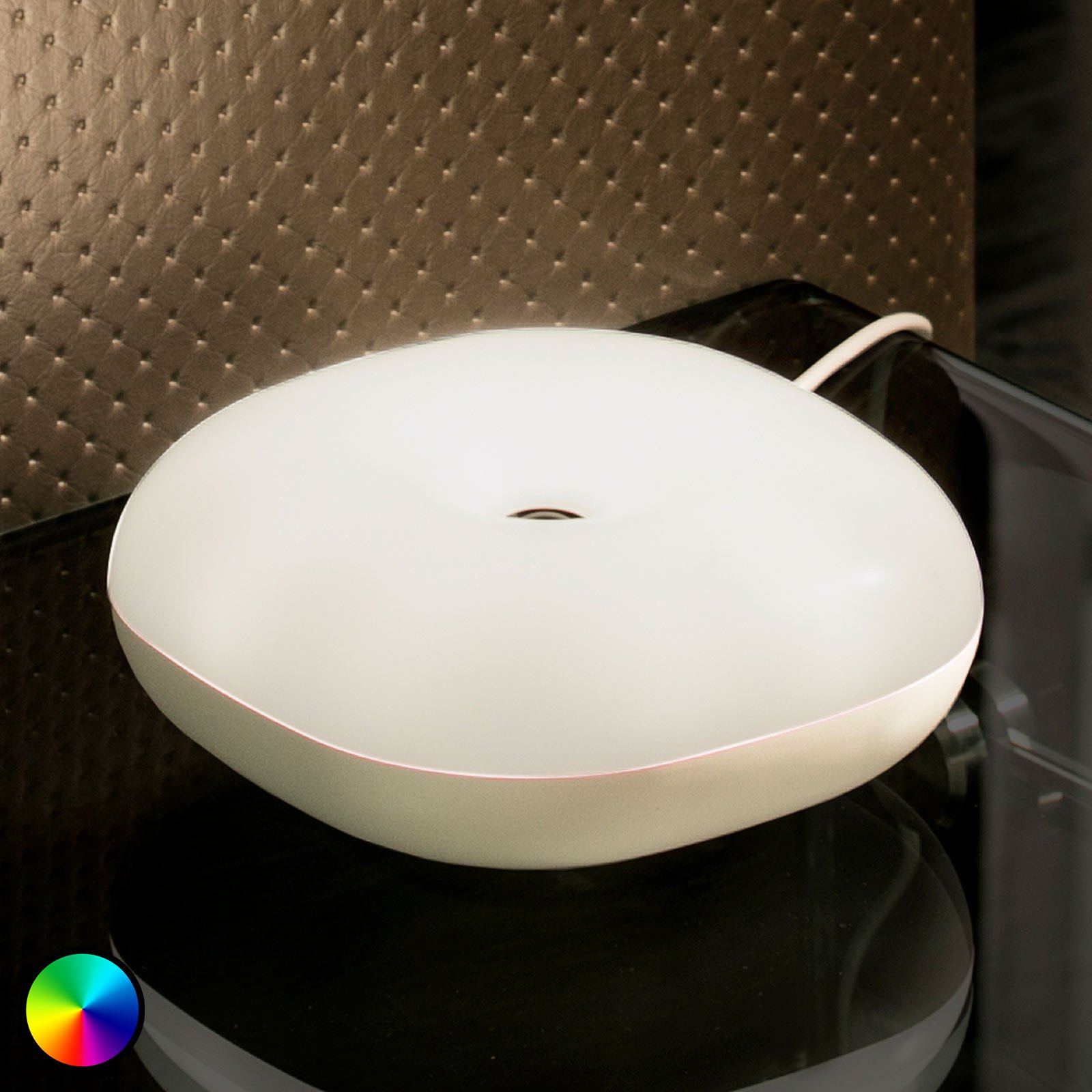 Bordlampe Move med USB-port, bevegelseskontroll