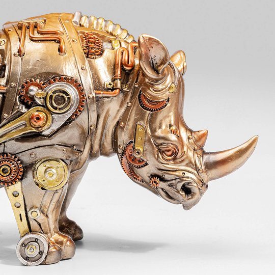 KARE Animal Rhino bordlampe med tekstilskjerm