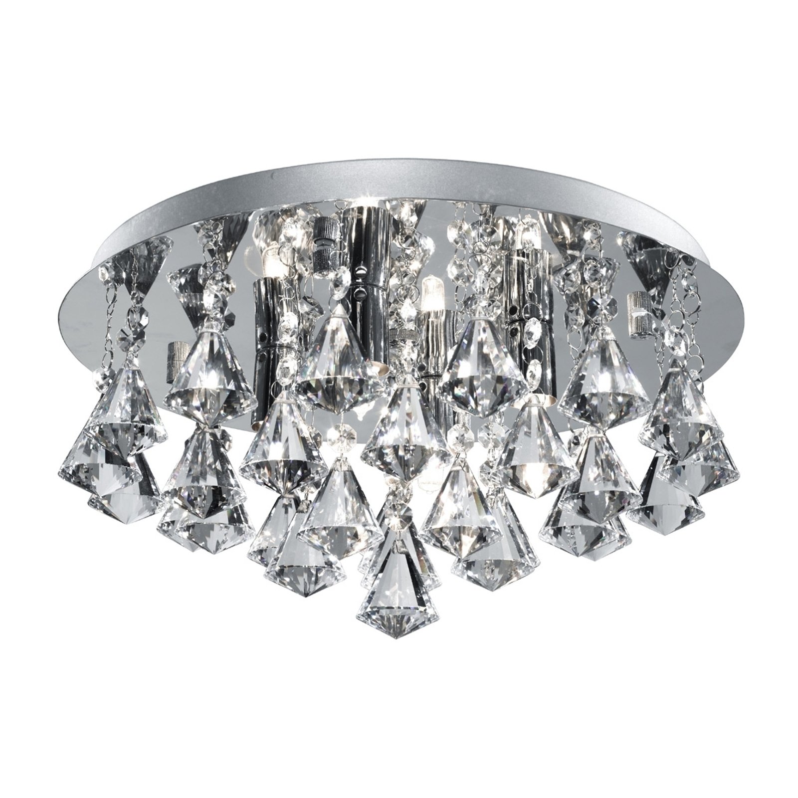 Taklampe Hanna 35 cm krom