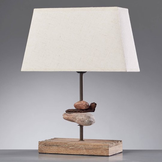 Seregon bordlampe med stoffskjerm, høyde 39 cm