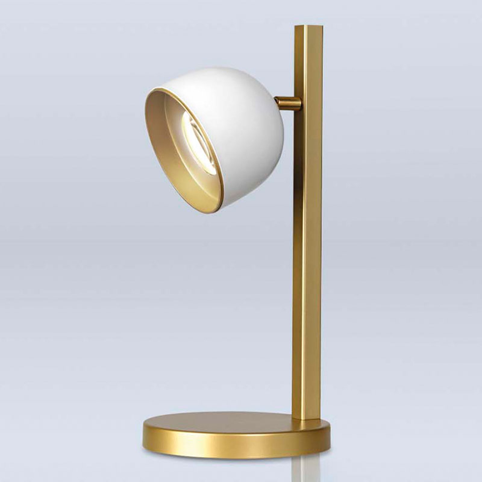 Dome LED-bordlampe hvit