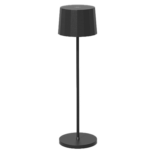Egger Tosca LED-bordlampe med batteri, svart