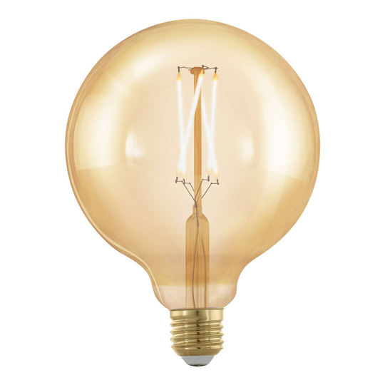 LED-globepære E27 G125 4 W 1 700 K gull, dimbar