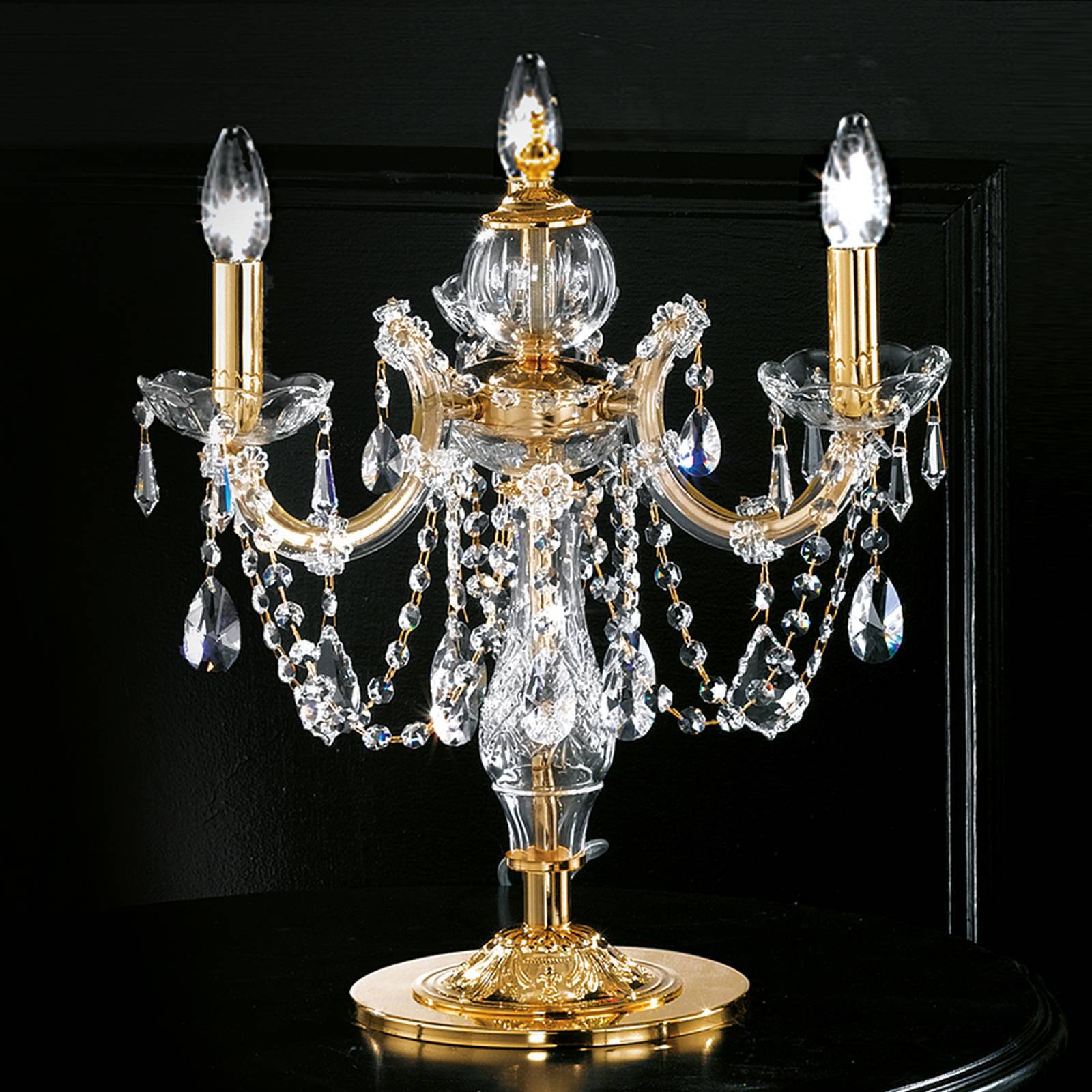 Bordlampe Maria Teresa med tre lyskilder