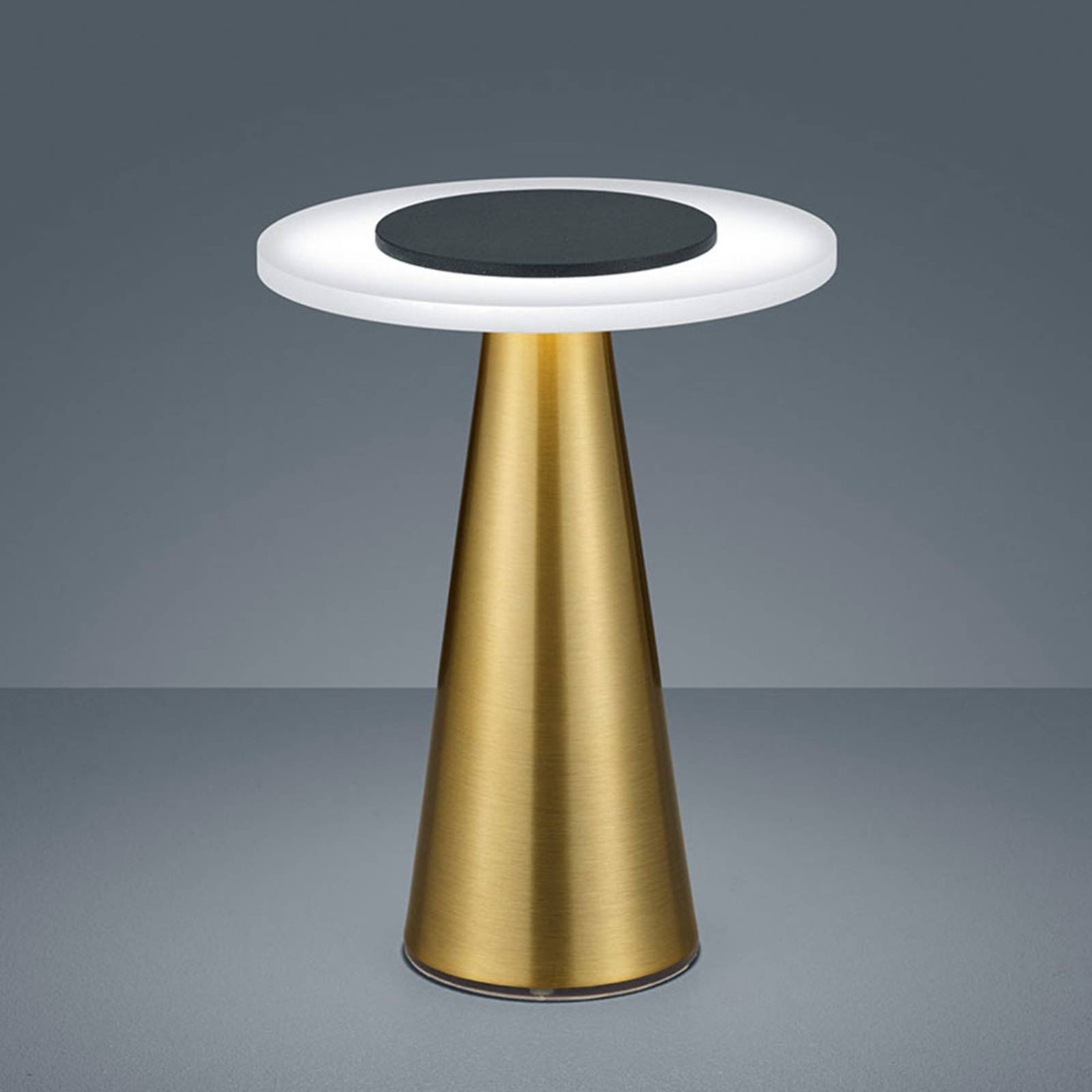 Helestra Bax bordlampe med touchdimmer, messing