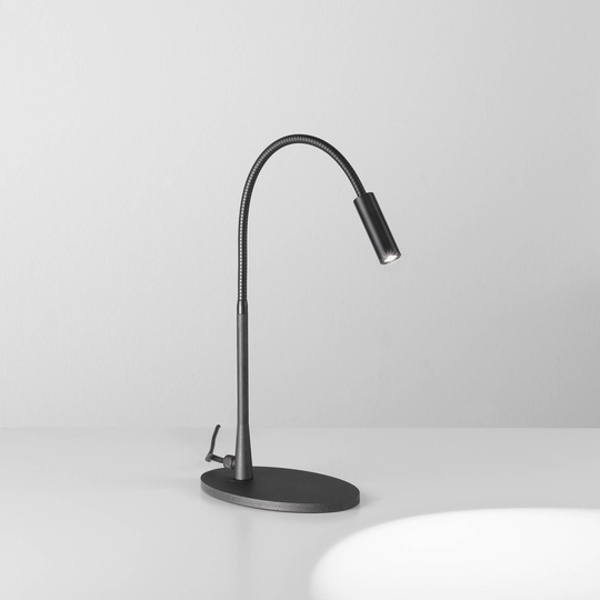 Egger Zooom LED-bordlampe med fleksarm, svart