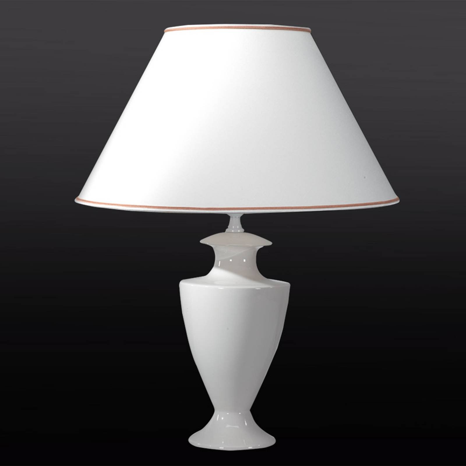 Stor bordlampe Ada Craquelet, 70 cm