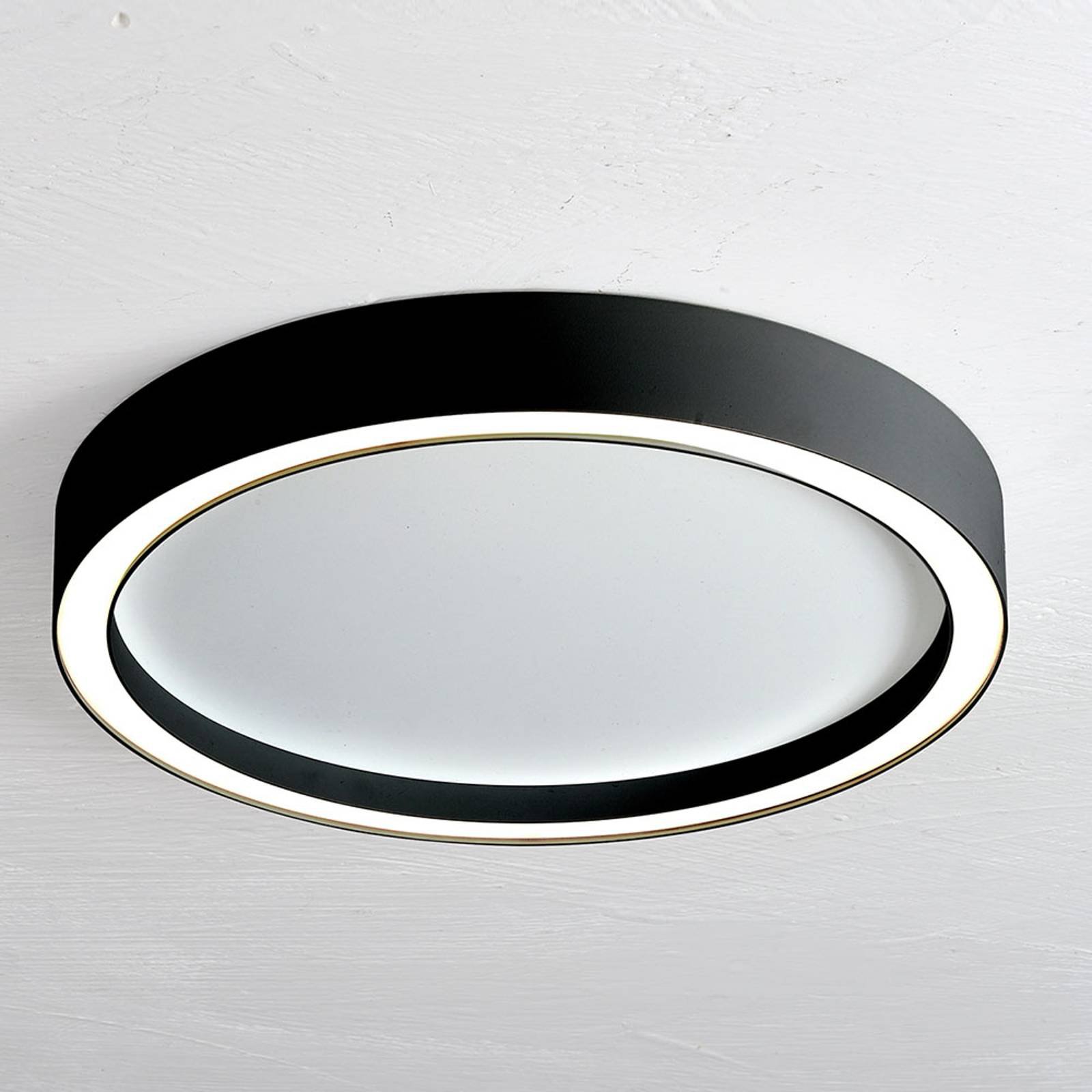 Bopp Aura LED-taklampe med Ø 30cm hvit/svart