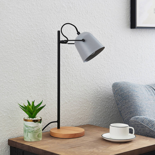 Lindby Adalin bordlampe, grå