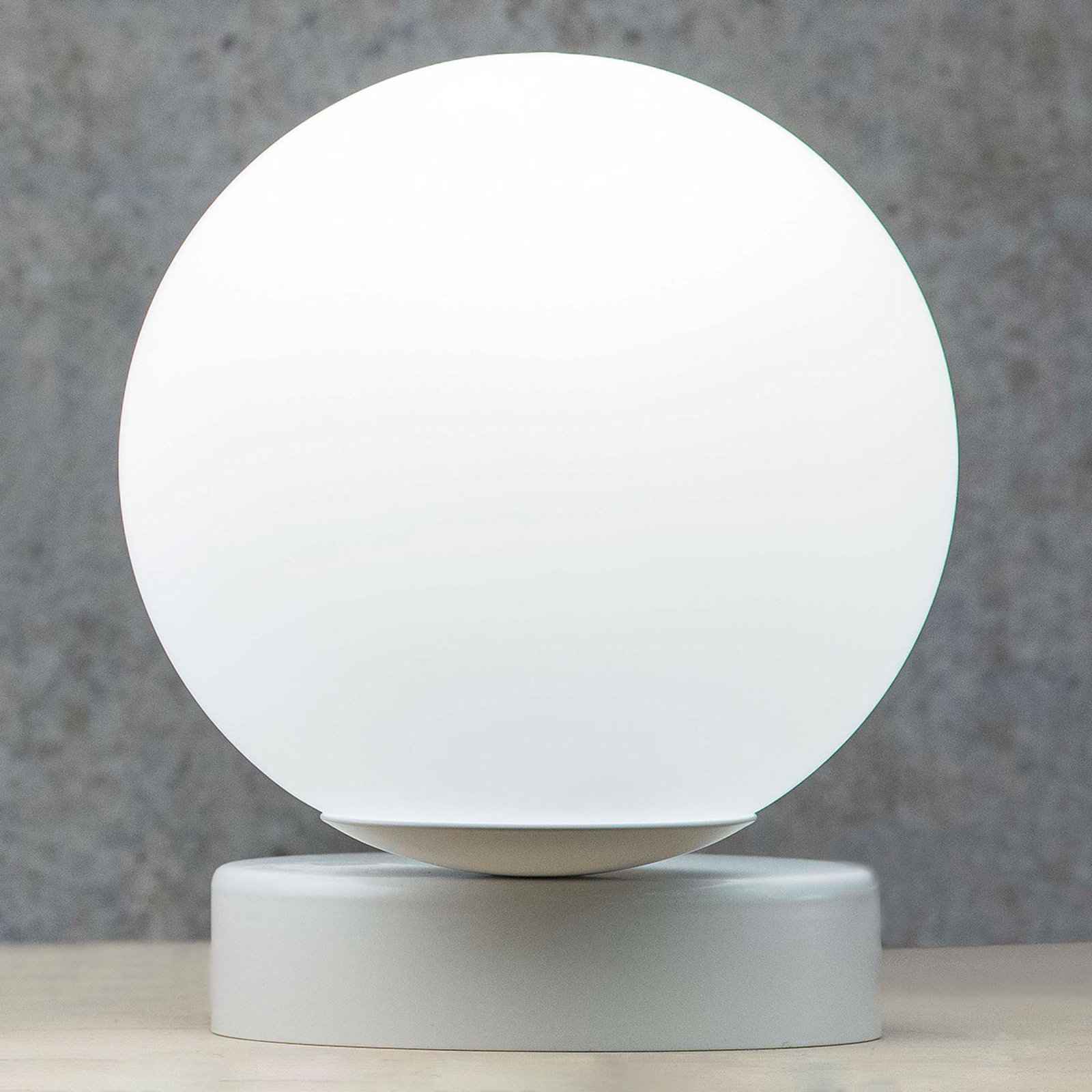 Lumi bordlampe rund hvit