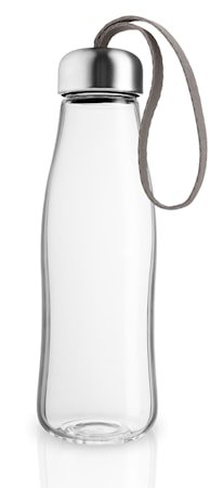 Drikkeflaske glass 0,5 l Taupe