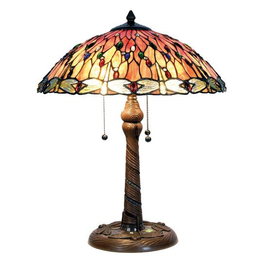 Fortryllende bordlampe Bella i Tiffany-stil