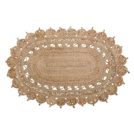 Teppe Jute 182x121 cm - Natur