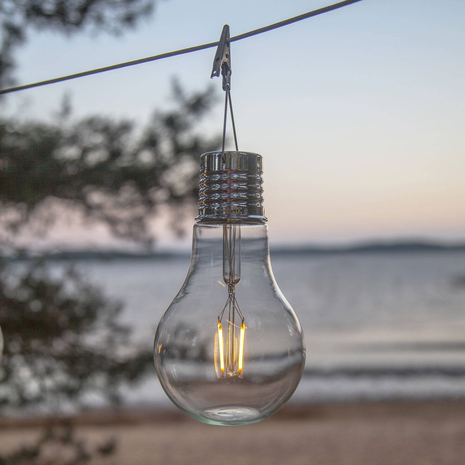 LED-solcellelampe Fille, dekorasjonsbelysning