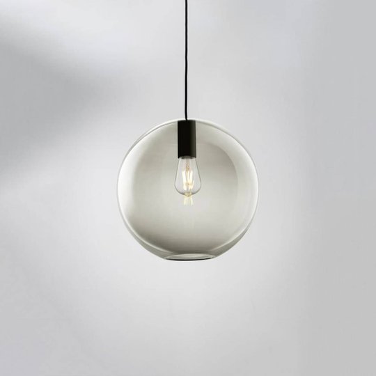 LOUM Loon Ball hengelampe glass grå, svart
