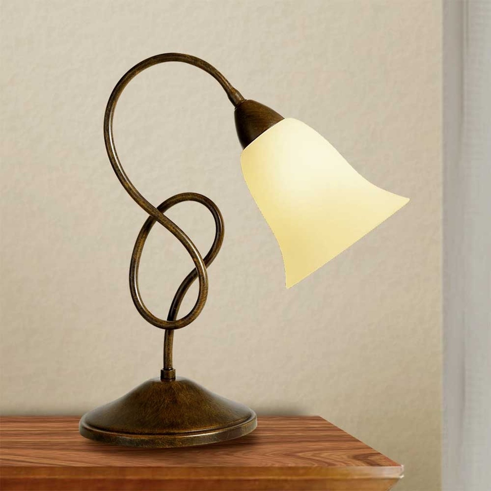 Bordlampe Michele i landstil