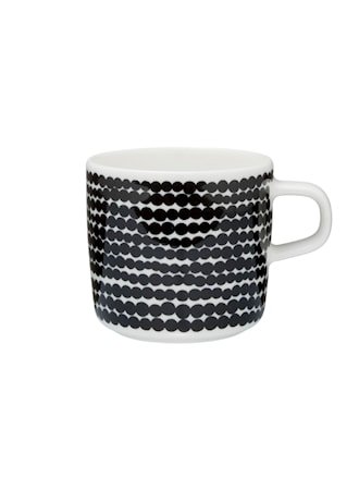 SIIRTOLAPUUTARHA Kaffekopp 20 cl Hvit/Svart/Räsymatto