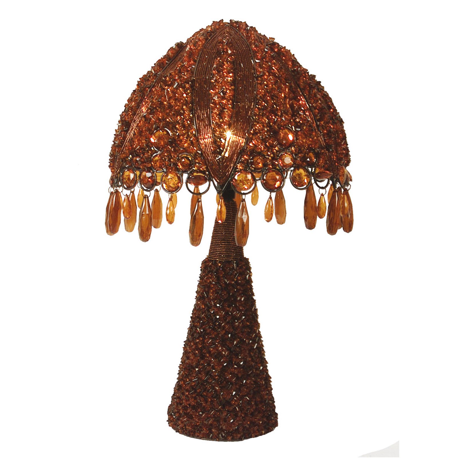 Bordlampe Perla, 53 cm rød