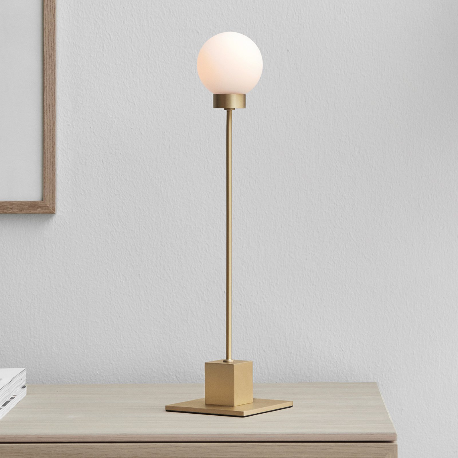 Northern Snowball bordlampe, messing