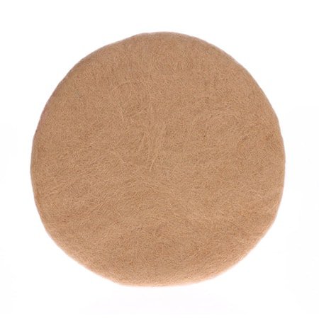 Felt seat cover camel