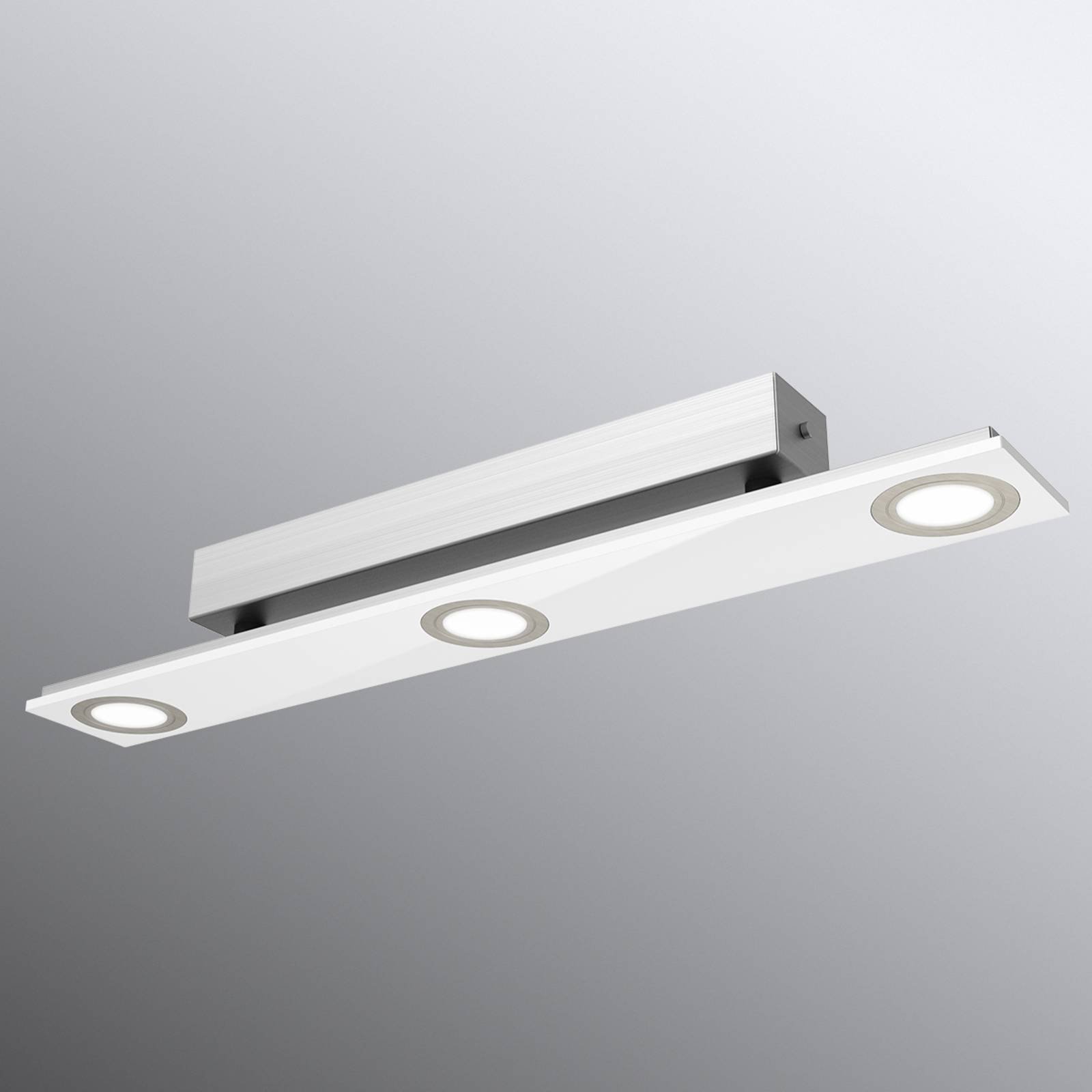 Pano - LED-taklampe i hvitt, med tre lys