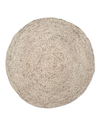 Teppe Merino Rund Natural Beige - 200 cm