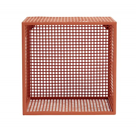 WIRE Metallveggstativ 32x32cm Terrakotta