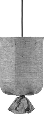 Round Outdoor Lin Gråsvart 30cm