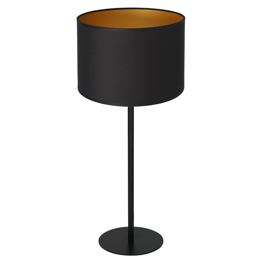 Bordlampe Soho, sylindrisk 56cm svart/gull