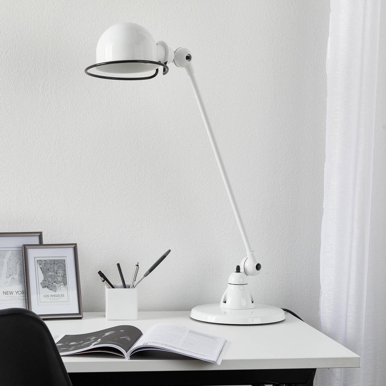 Jieldé Loft D6000 bordlampe, hvit