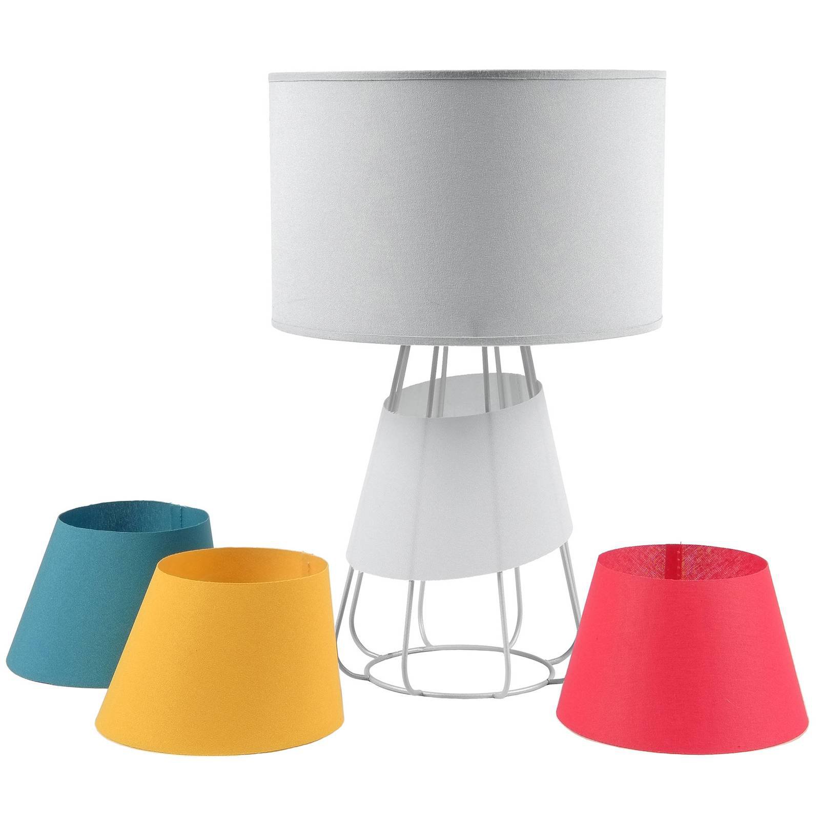 Bordlampe Patrizia, grå