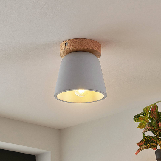 Lucande Otavis taklampe av betong, 1 lyskilde