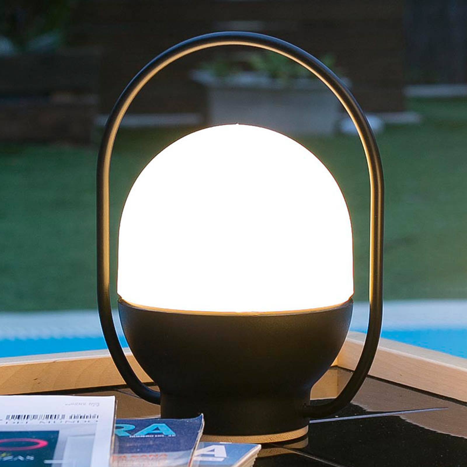 Take away - batteridrevet LED-bordlampe med USB