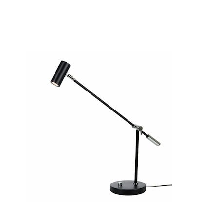 Cato Bordlampe Mattsvart LED Dimbar