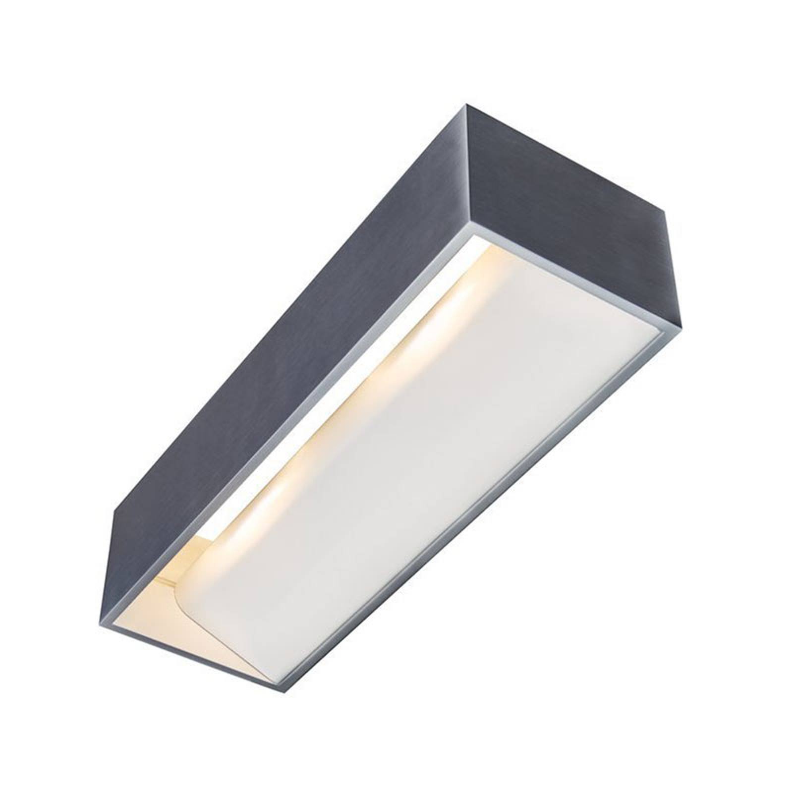 SLV Logs In LED-vegglampe, 30 cm, aluminium/hvit