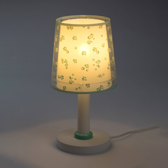 Bordlampe til barnerom Dream Flowers, grønn