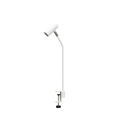 Cato Curved Bordlampe til bordplate Hvit