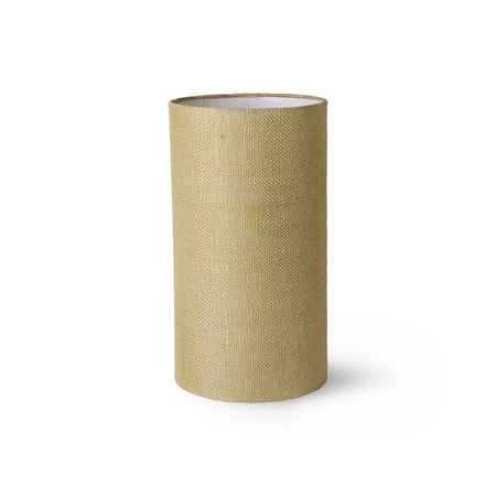 Lampeskjerm Sylinder Jute Jade green