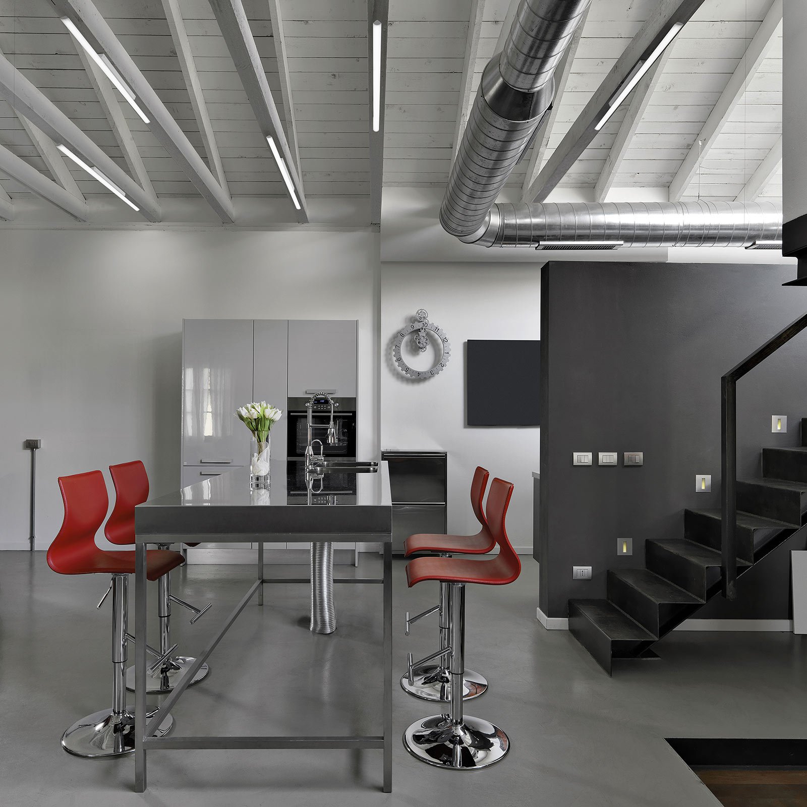 LED-taklampe med Sami Soffito, lengde 86 cm