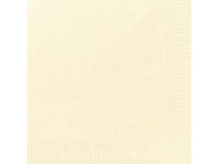 Serviett 3-lags 33 x 33 cm vanilje (125)