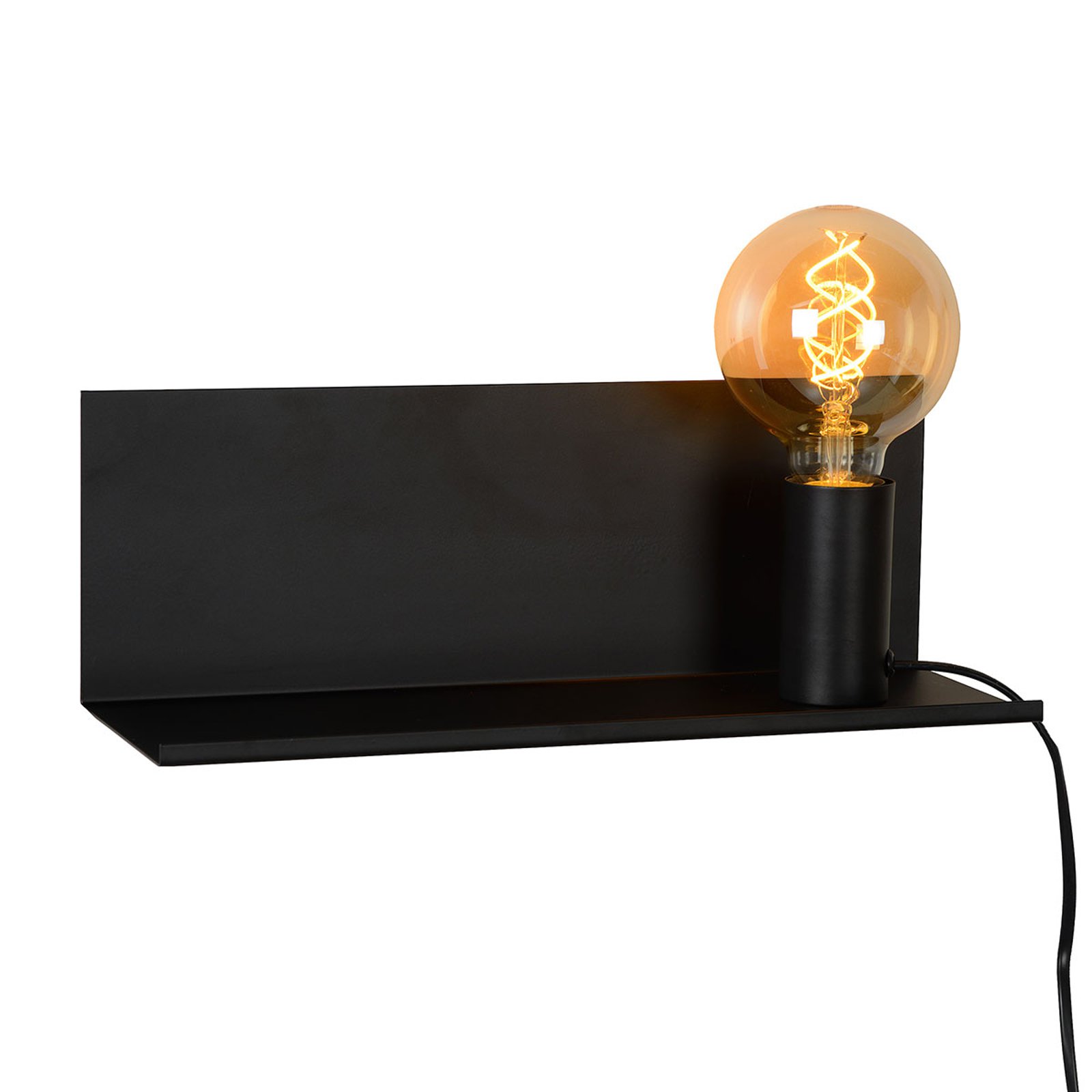 Sebo praktisk vegglampe i svart metall