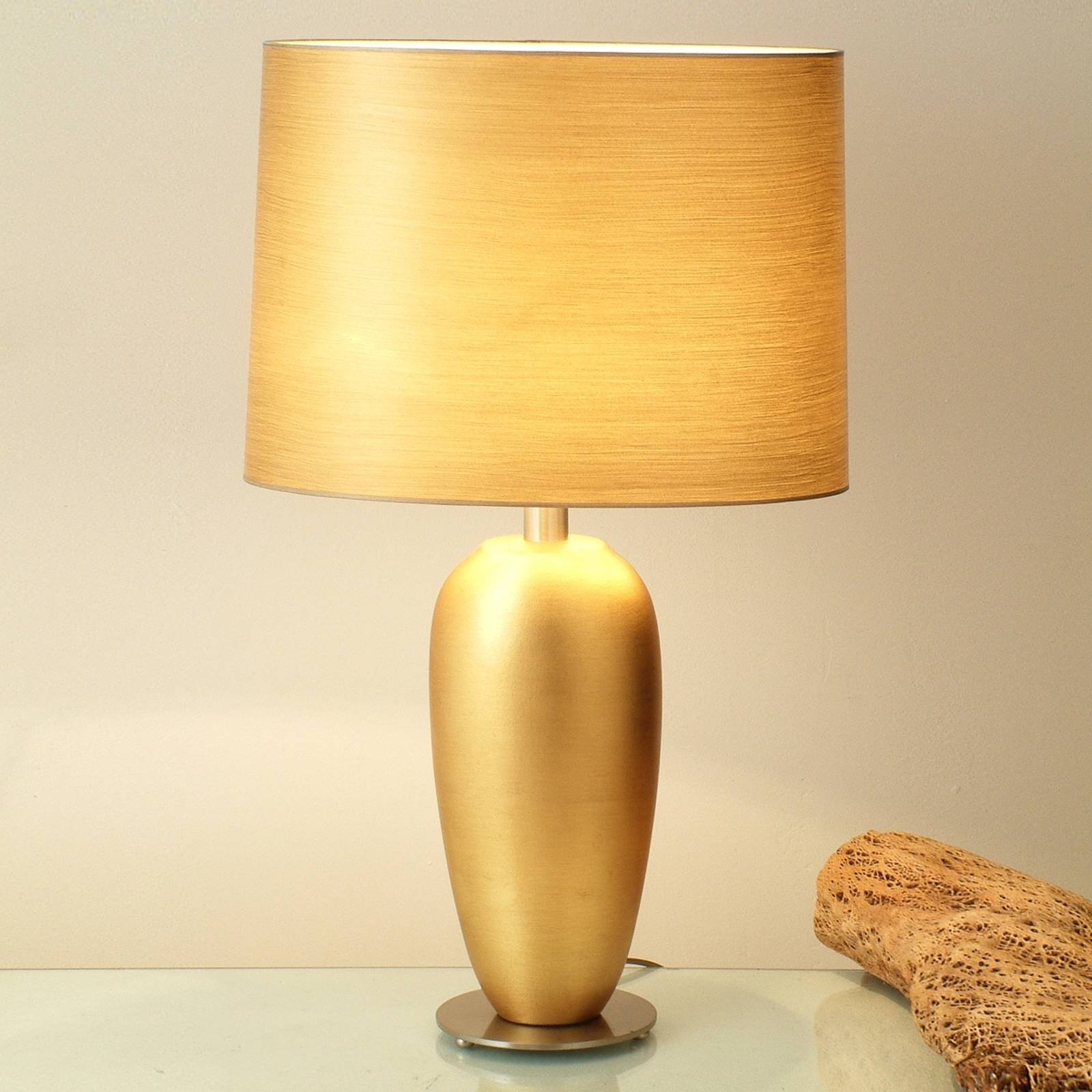 Klassisk EPSILON gull bordlampe, høyde 65 cm
