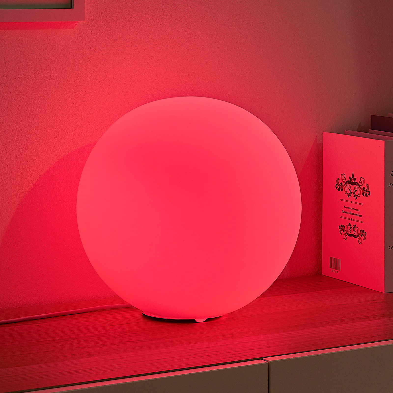 Lindby Smart LED-RGB-bordlampe Rhona, kule