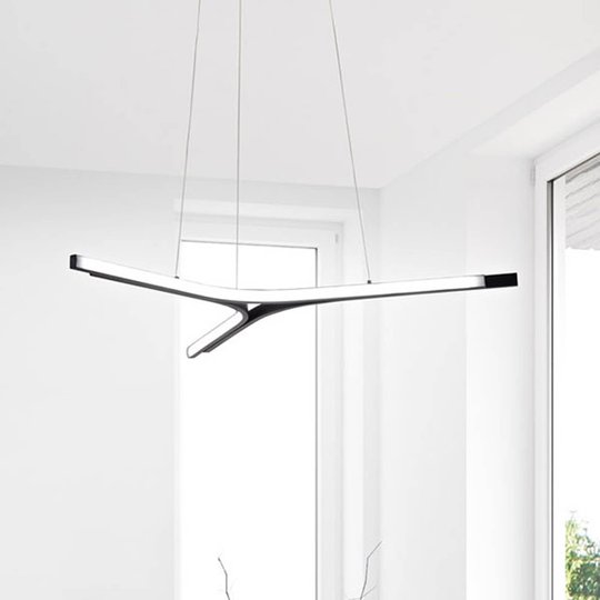 LED-hengelampe Lira, dimbar, svart