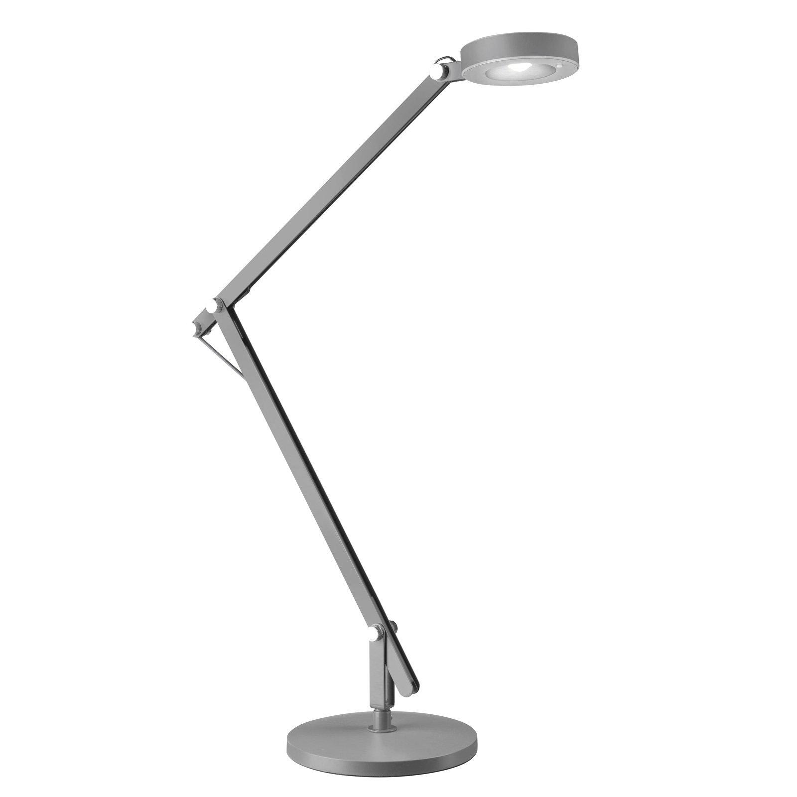 LED-skrivebordslampe Stina av metall, grå