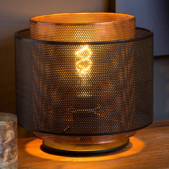Orrin bordlampe med metallskjermer
