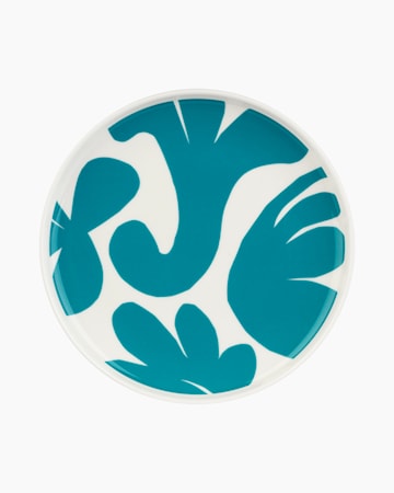 Oiva / Leikko tallerken 20 cm hvit/teal